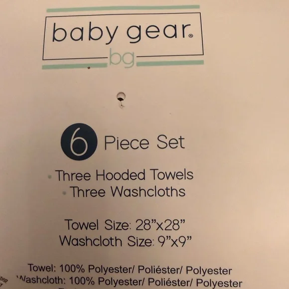 Baby Gear White and Mint Bath Set - Picture 2 of 2